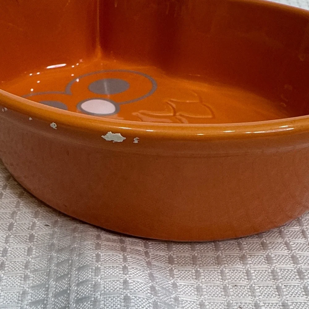 Chantal Orange Owl-Shaped Ceramic Dish